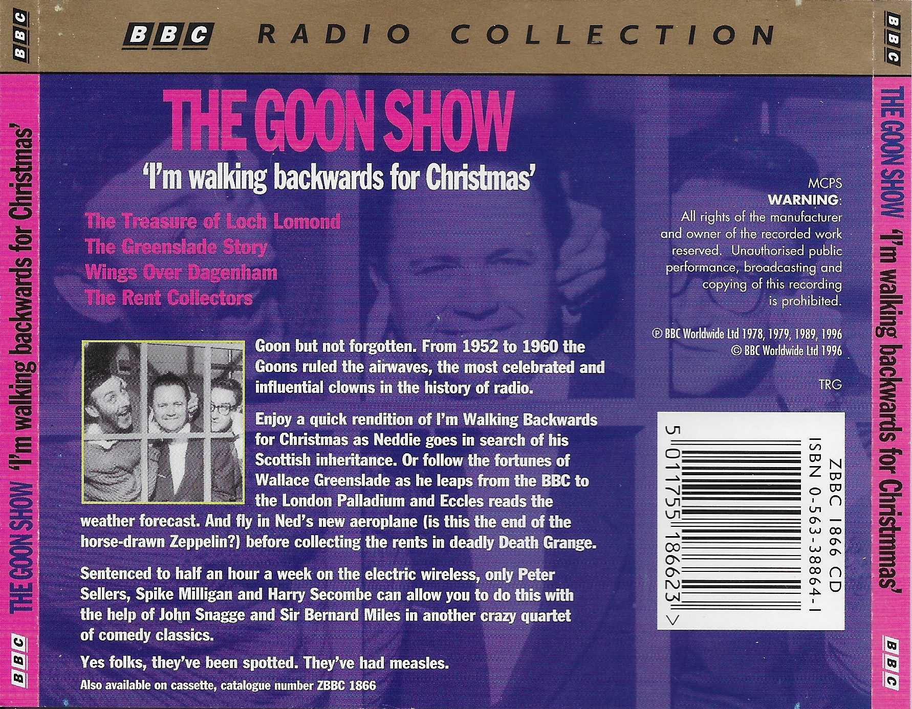 Back cover of ZBBC 1866 CD